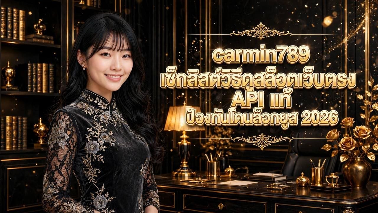 carmin789 เช็กลิสต์วิธีดูสล็อตเว็บตรง API แท้ ป้องกันโดนล็อกยูส เว็บตรงไม่ผ่านเอเย่นต์ 2026
